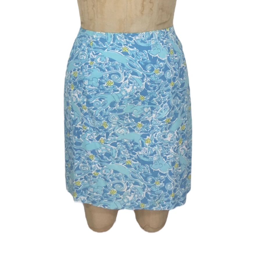 Lilly Pulitzer ‘Kiss The Cook’ Monkey Print Skirt Size 8